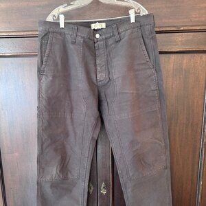 Madewell Mens Relaxed Straight Workwear Pants – Black Coal 38W